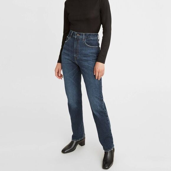 Levi’s 70’s High Slim Straight Vintage Inspired Dark Wash Jeans Sz 29/29 - Picture 1 of 7